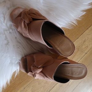 Suede Pink Mules